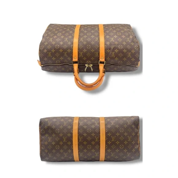 Vintage Louis Vuitton Keepall 50 Monogram Bag 1990 w/ Lock, Key, Tag & Dust Bag - Picture 13 of 16